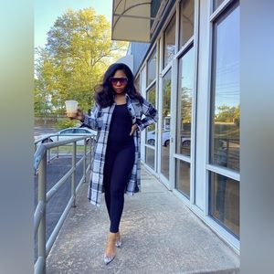 Maxi Plaid Flannel Shacket Jacket
